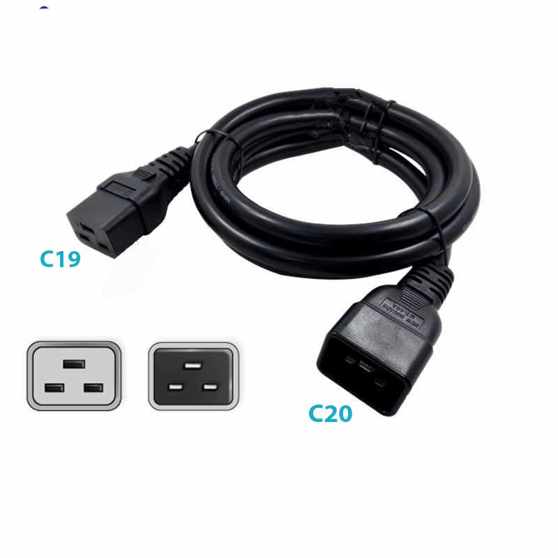 Dây nguồn C19 to C20 dài 3m tiết diện 3*2.08mm 15A novalink mã NV-56013A